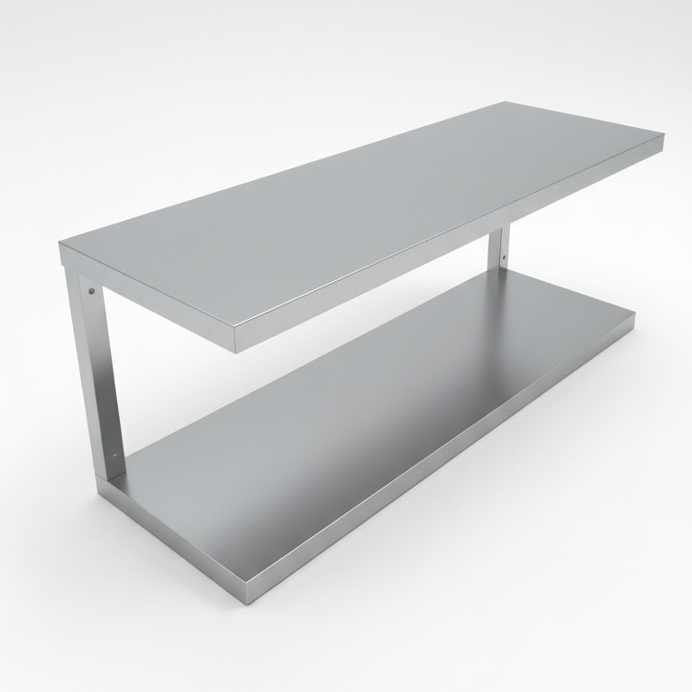 Полка навесная из нержавеющей стали