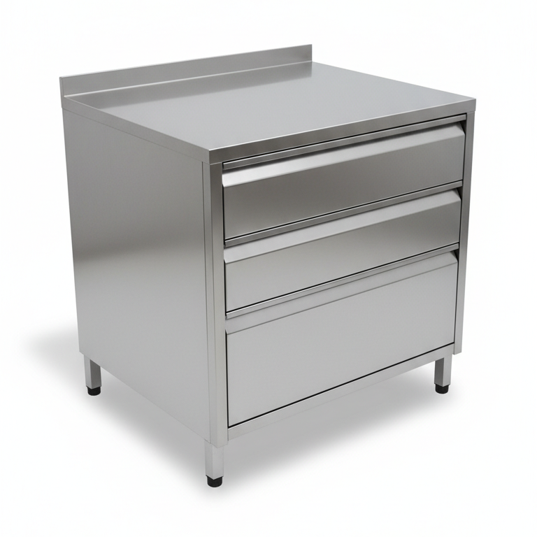 Тумба из нержавейки 800х600х850