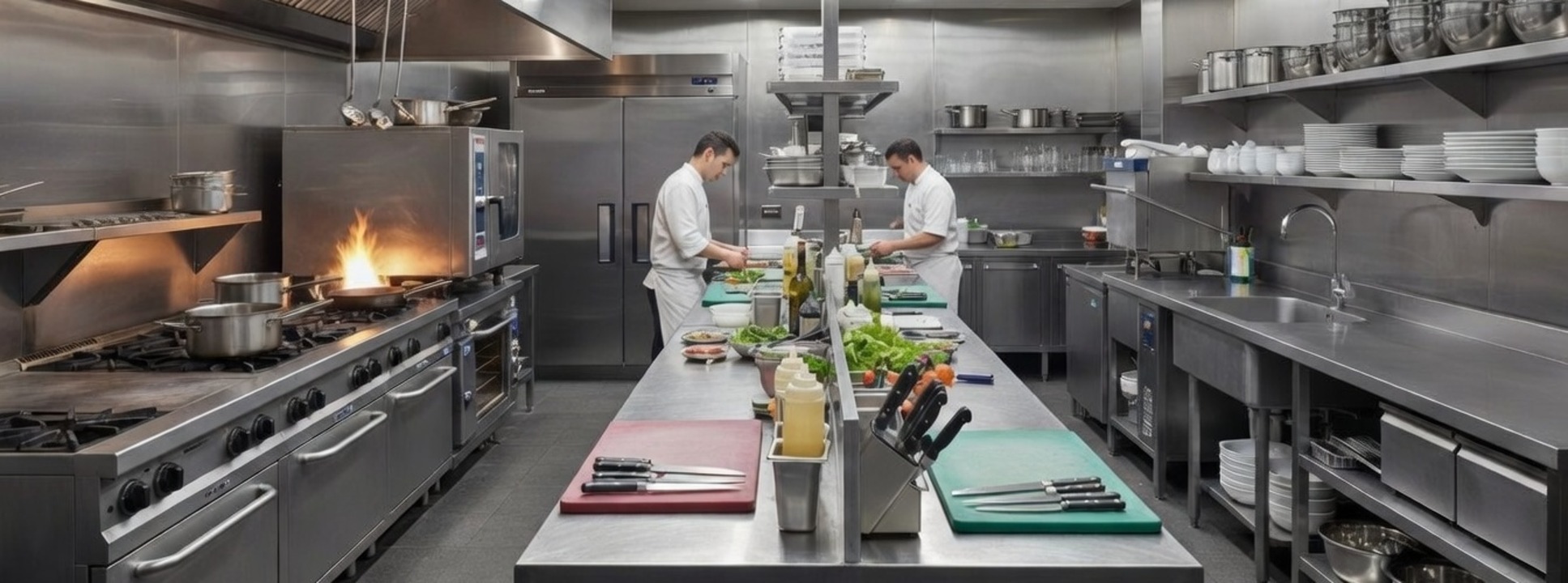 Полка навесная из нержавеющей стали